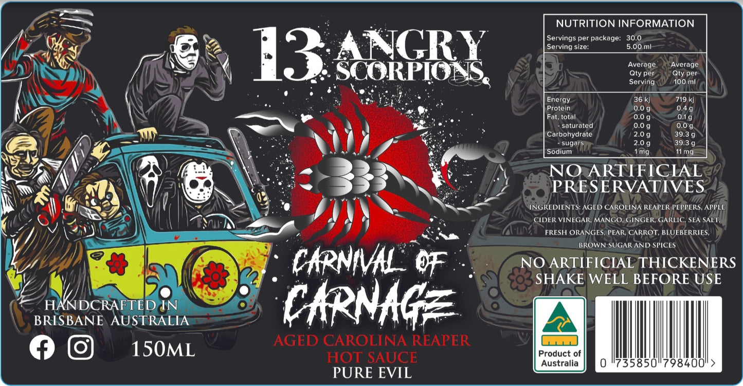 CARNIVAL OF CARNAGE - Carolina Reaper Hot Sauce