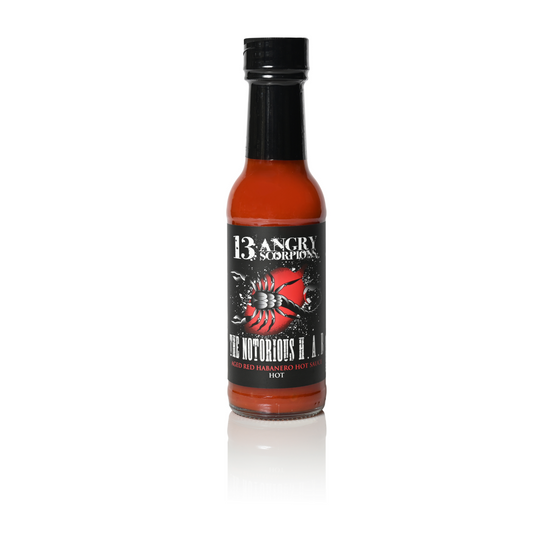 The Notorious H . A . B - Red Habanero Hot Sauce